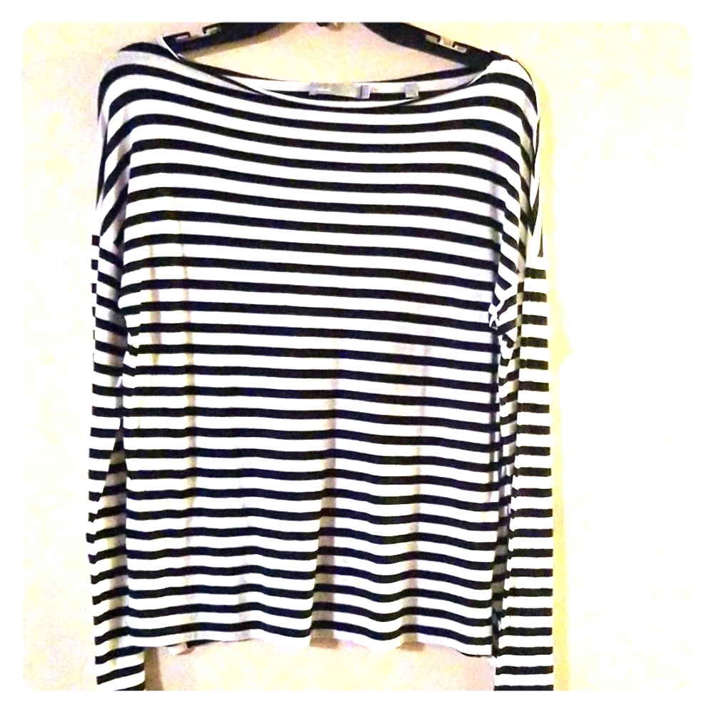 Vince striped long sleeve shirt